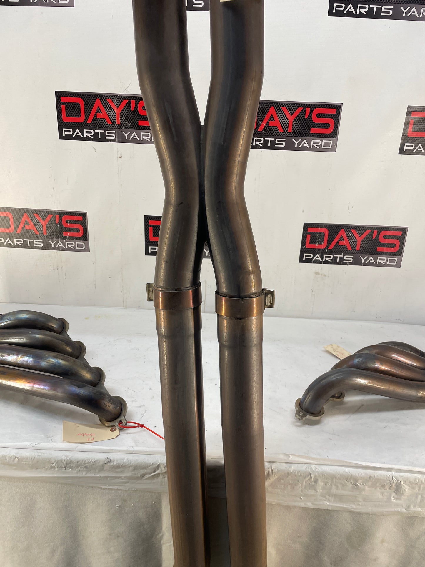 2009 Cadillac CTS-V Sedan Stainless Steel Long Tube Headers & Off Road X Pipe - Day's Parts Yard