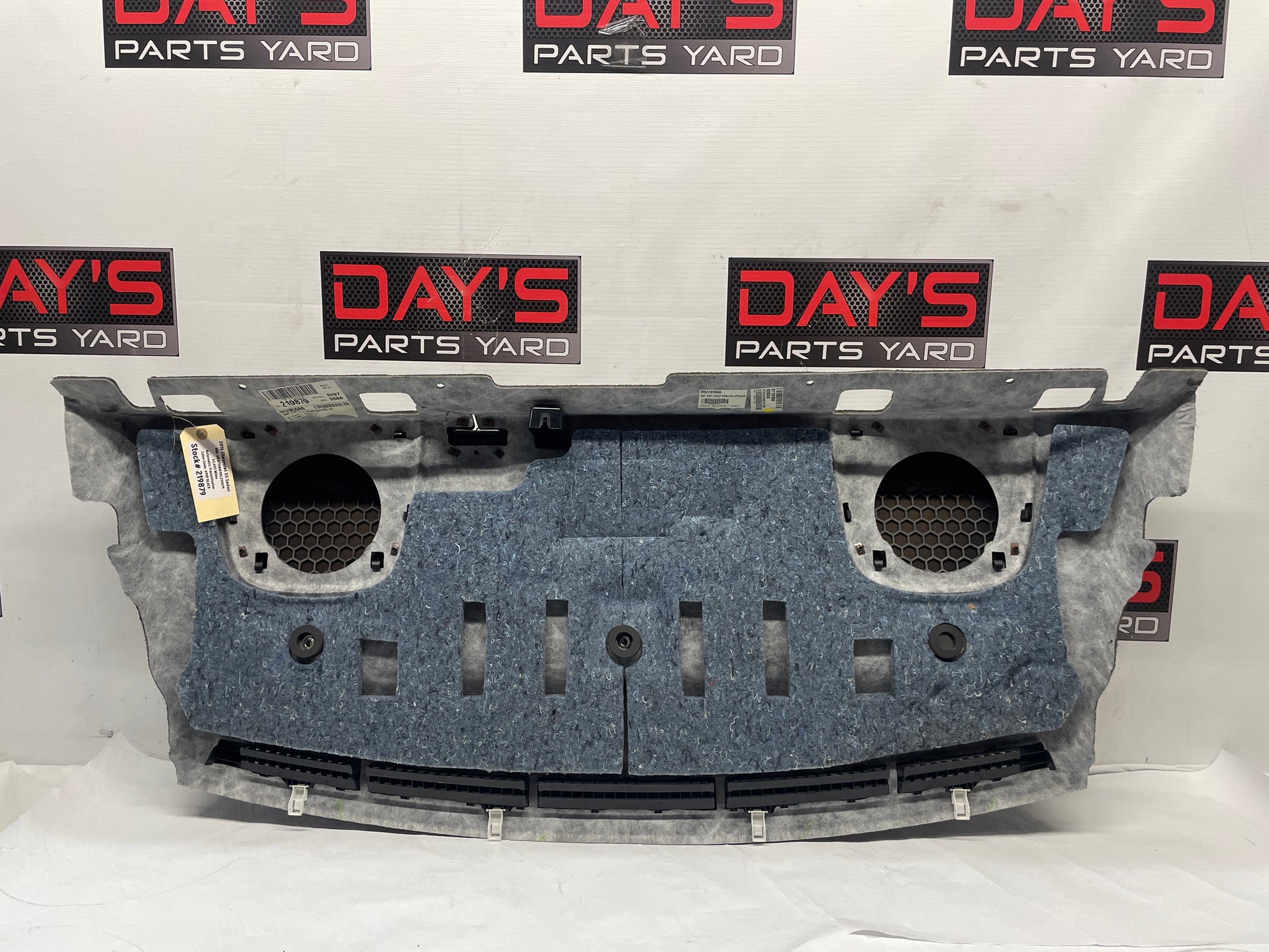 2016 Chevy SS Sedan Rear Package Deck Tray Parcel Shelf Trim Lid OEM - Day's Parts Yard