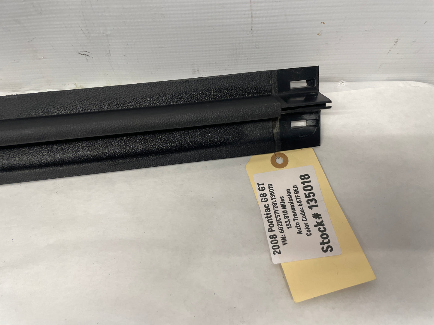 2008 Pontiac G8 GT LH Driver Front Seat Outer Track Cover Trim OEM