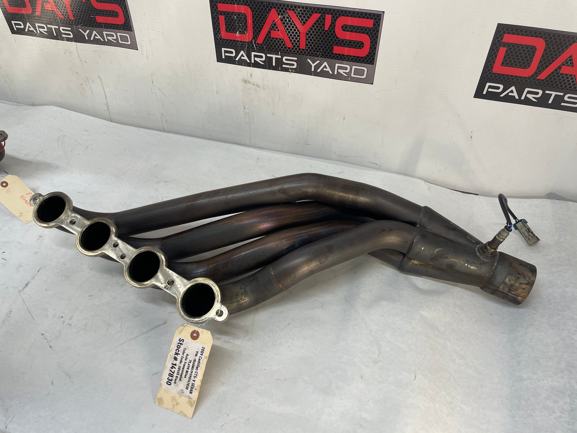 2009 Cadillac CTS-V Sedan Stainless Steel Long Tube Headers & Off Road X Pipe - Day's Parts Yard