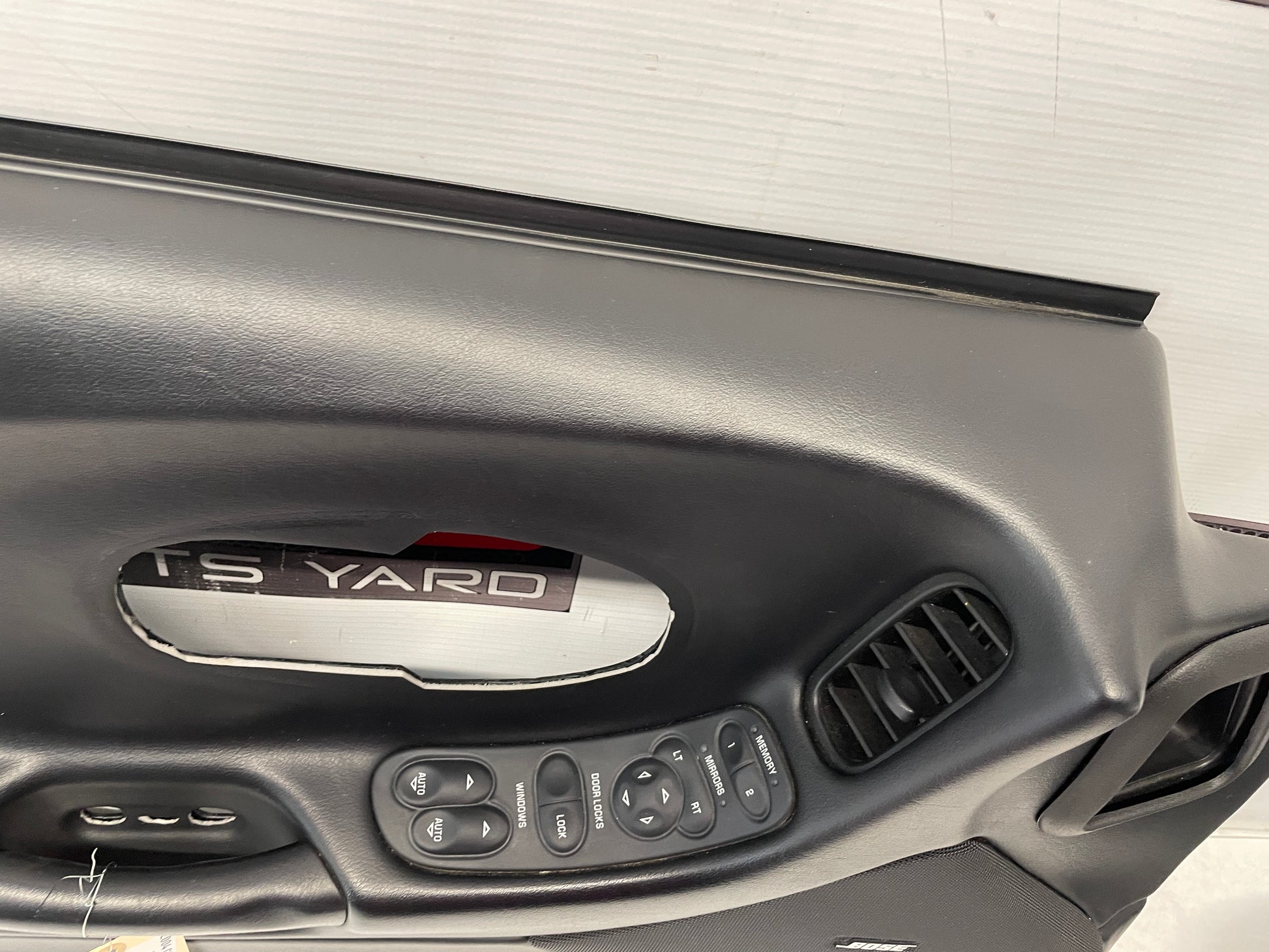 2004 Chevy C5 Corvette LH Driver Interior Door Panel w/ Window Switches OEM - Day's Parts Yard