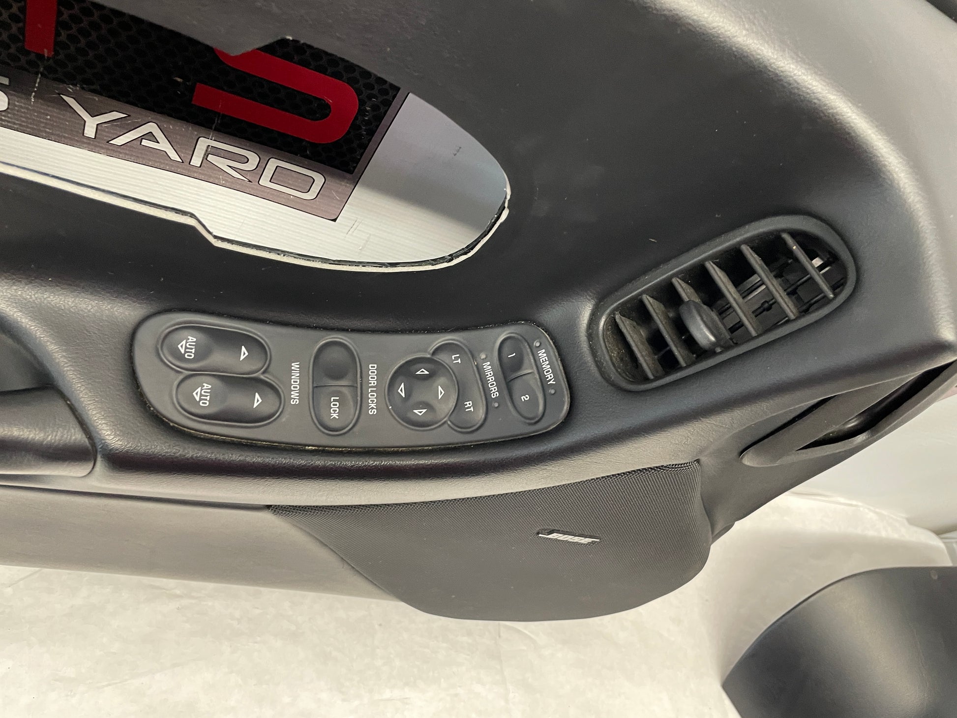 2004 Chevy C5 Corvette LH Driver Interior Door Panel w/ Window Switches OEM - Day's Parts Yard