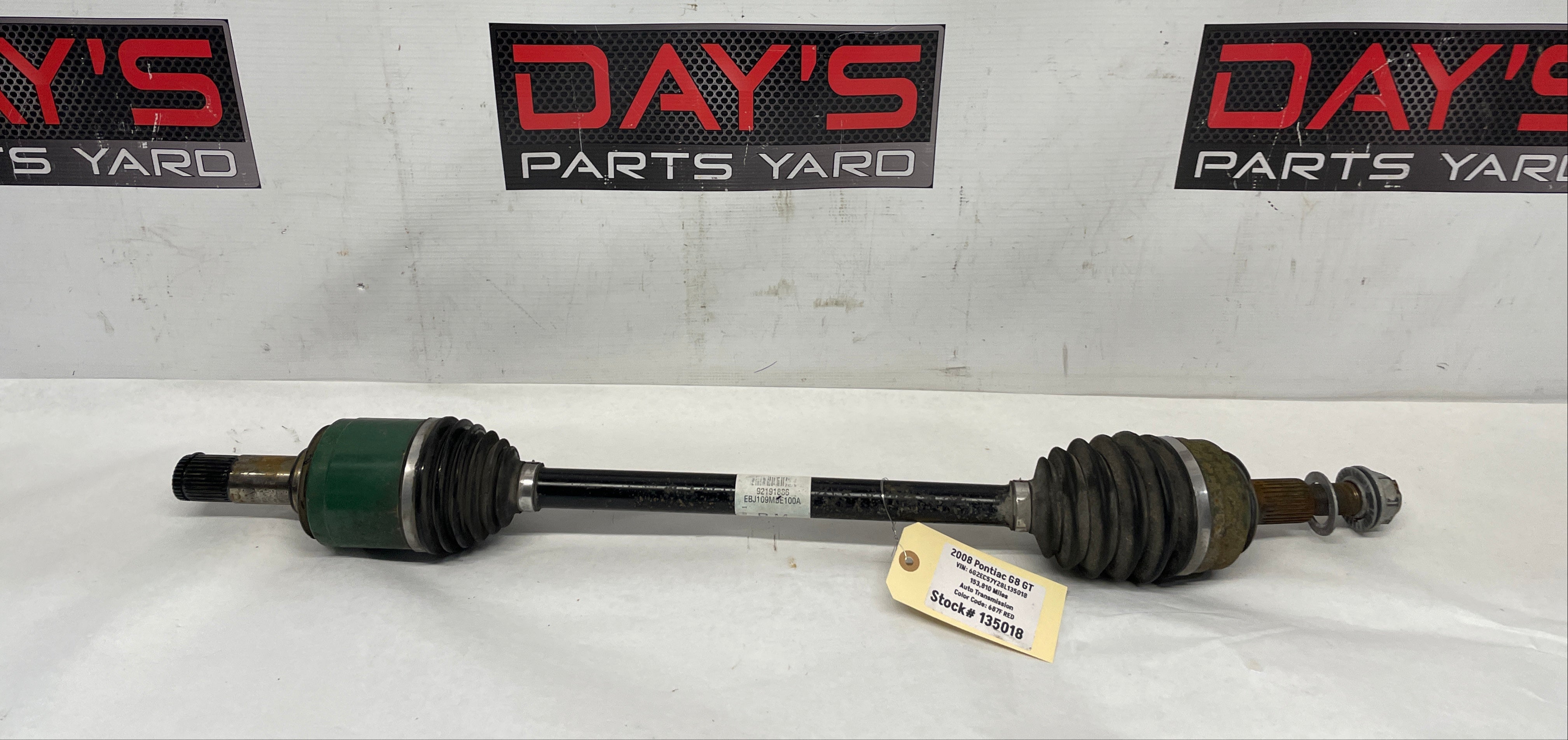 2008 Pontiac G8 GT LH Driver CV Axle Half Shaft OEM | Day's
