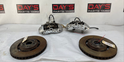 2010 Cadillac CTS-V Sedan Front 6 Piston Brembo Brake Calipers & Rotors OEM