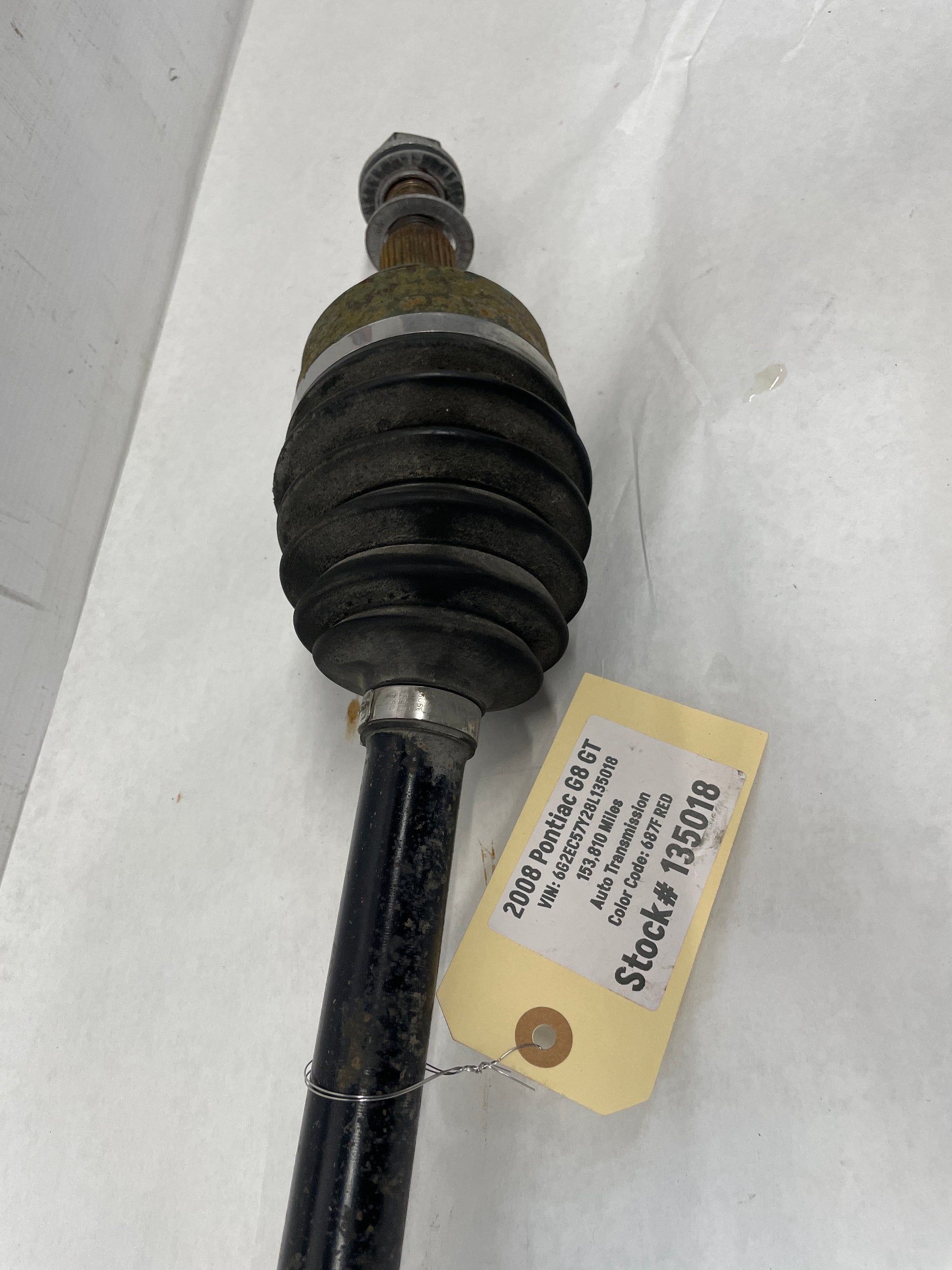 2008 Pontiac G8 GT LH Driver CV Axle Half Shaft OEM - Day's Parts Yard