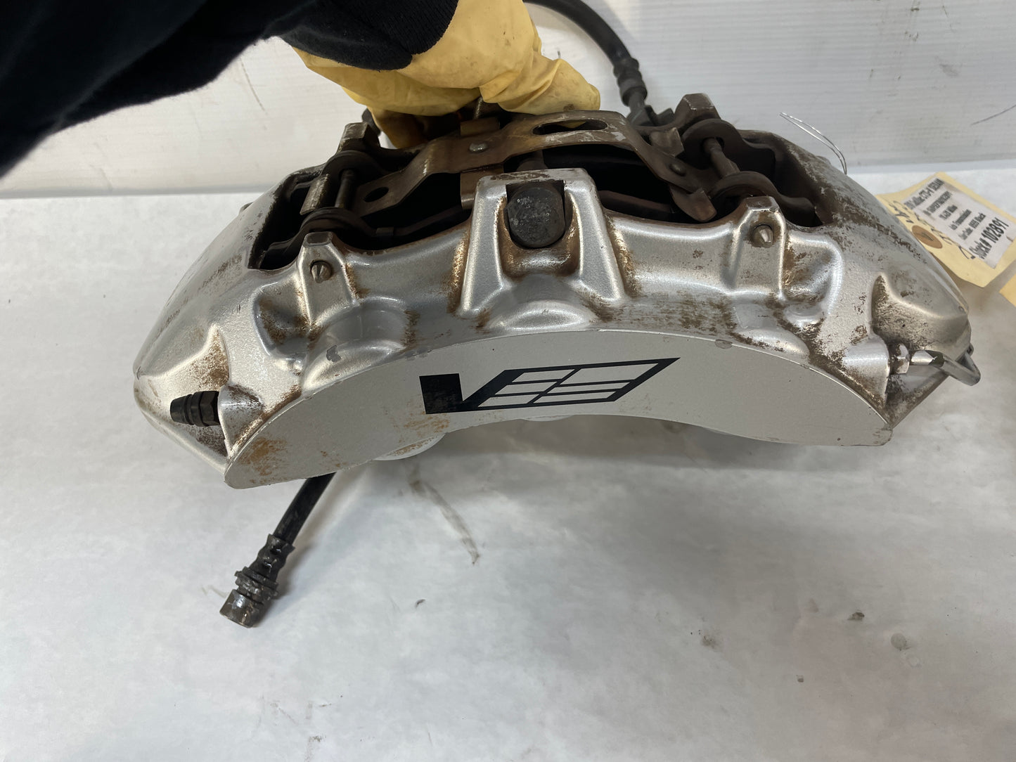 2010 Cadillac CTS-V Sedan Front 6 Piston Brembo Brake Calipers & Rotors OEM