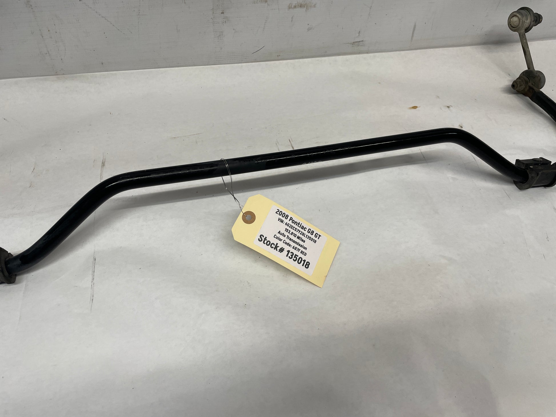 2008 Pontiac G8 GT Rear Suspension Stabilizer Sway Bar OEM - Day's Parts Yard