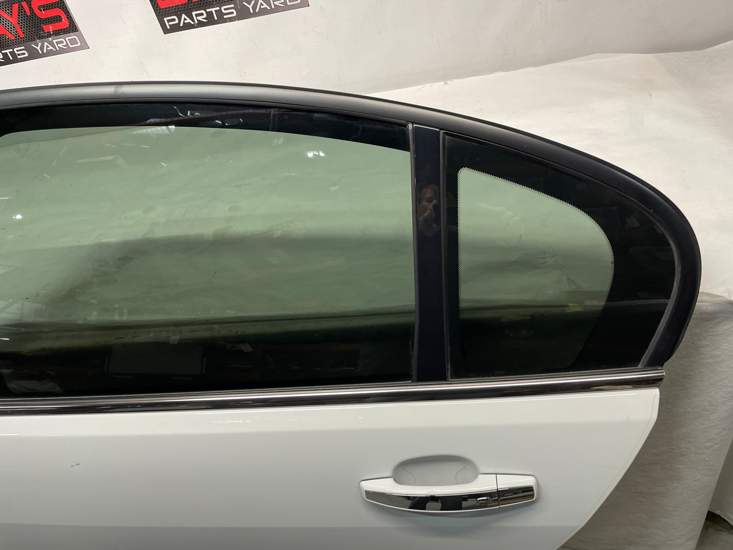 2017 Chevy SS Sedan LH Driver Rear Exterior Door White OEM