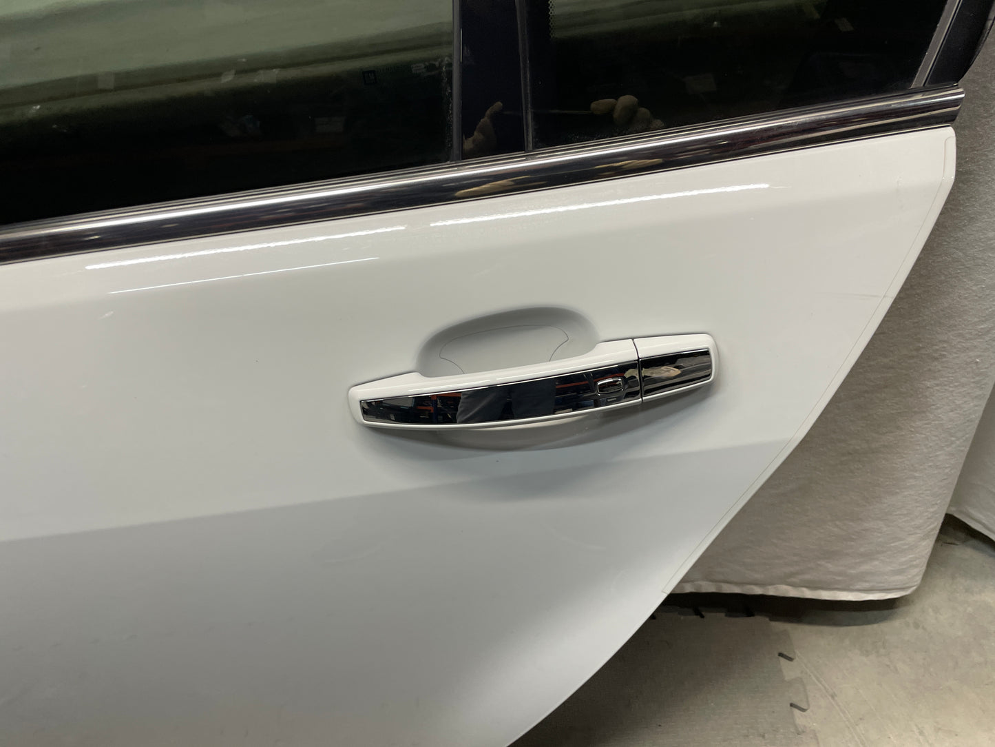 2017 Chevy SS Sedan LH Driver Rear Exterior Door White OEM