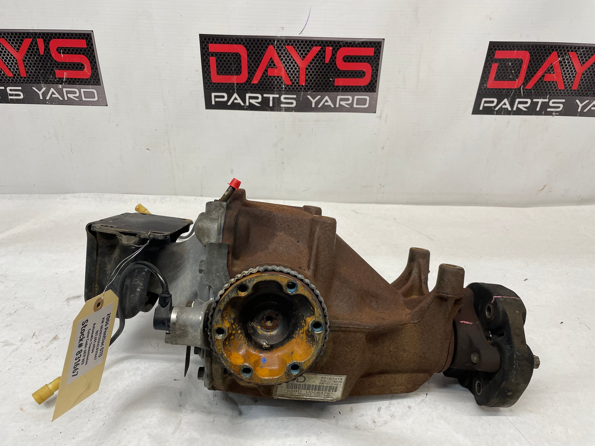 2006 Pontiac GTO Rear End Rearend Carrier Axle Differential 3.46 LSD OEM - Day's Parts Yard