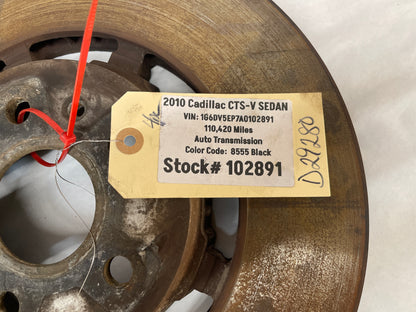 2010 Cadillac CTS-V Sedan Front 6 Piston Brembo Brake Calipers & Rotors OEM