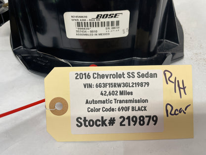 2016 Chevy SS Sedan BOSE Package Tray Parcel Shelf Rear Speakers OEM - Day's Parts Yard