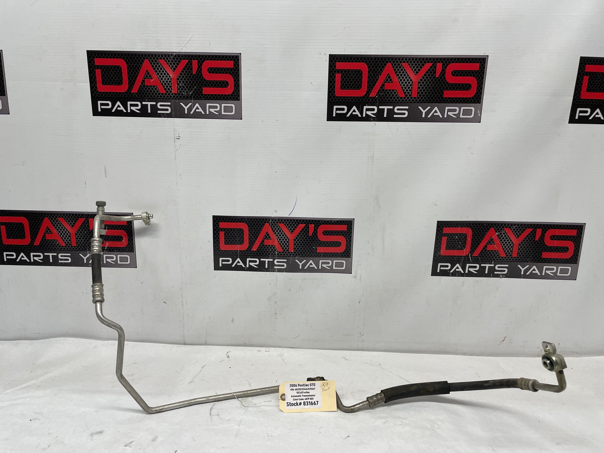 2006 Pontiac GTO A/C AC Air Conditioner Line Hose Tube OEM - Day's Parts Yard