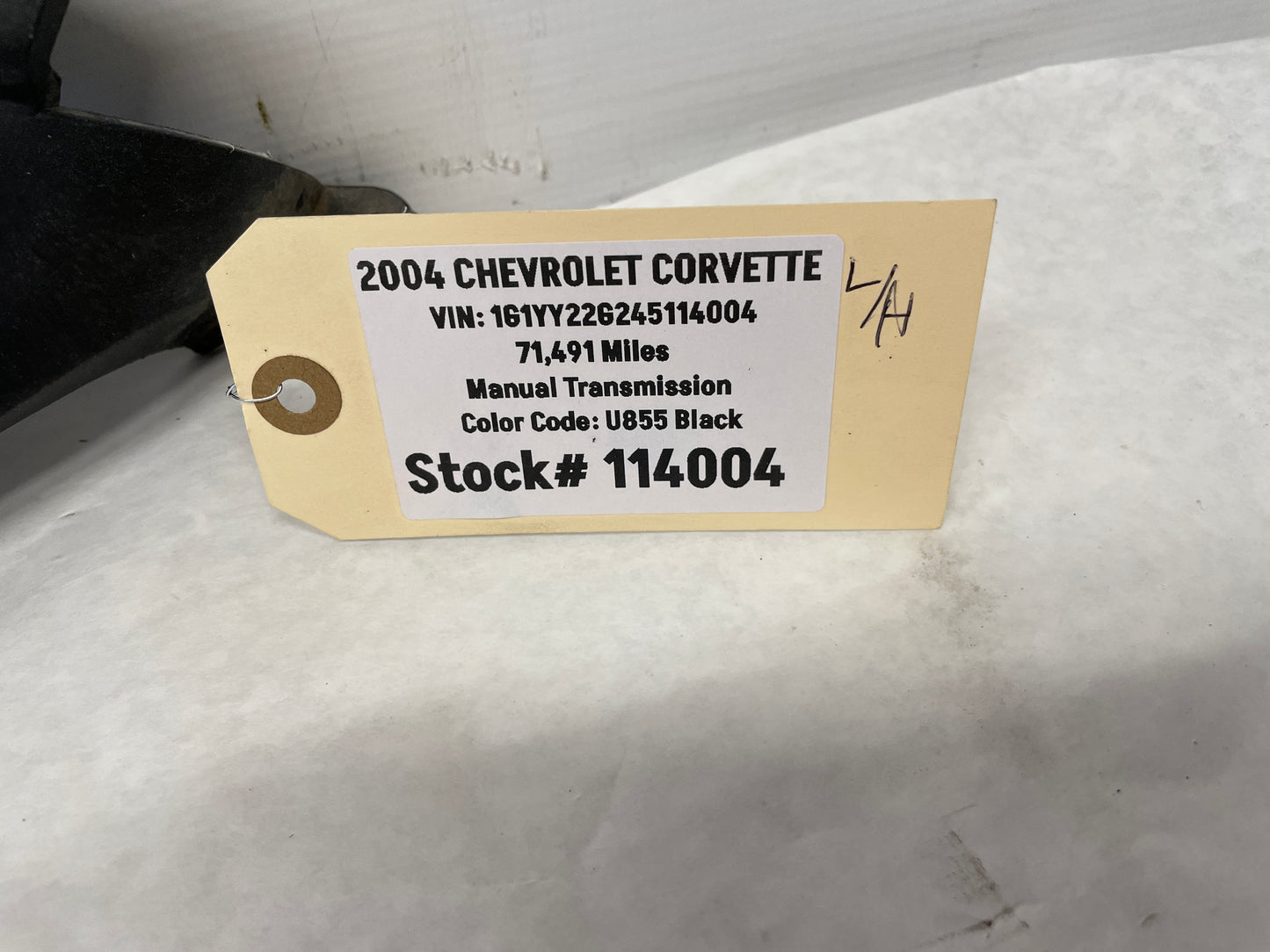 2004 Chevy C5 Corvette LH Driver Turn Signal Marker Light Bracket OEM - Day's Parts Yard