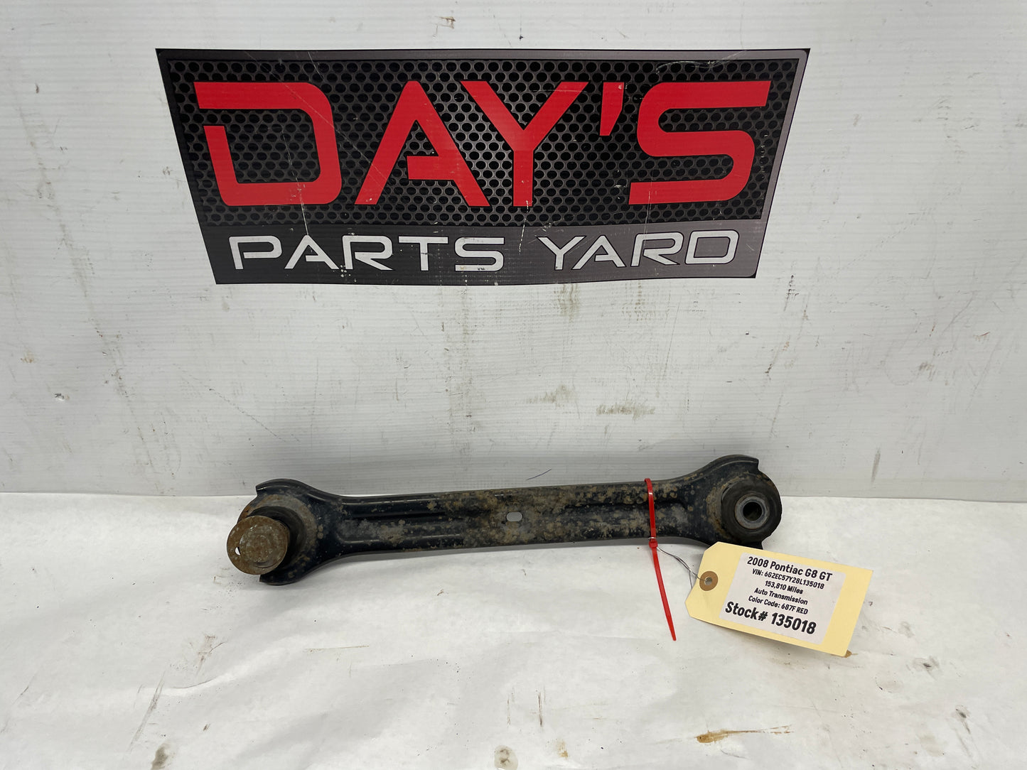 2008 Pontiac G8 GT RH Passenger Rear Suspension Adjuster Link Control Arm OEM - Day's Parts Yard