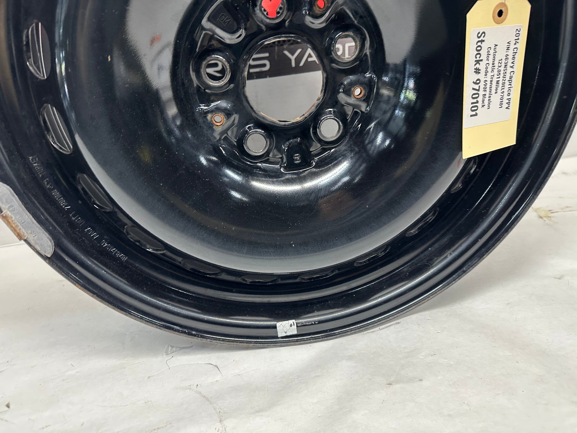 2014 Chevy Caprice PPV Wheel Steel 18X8 OEM - Day's Parts Yard