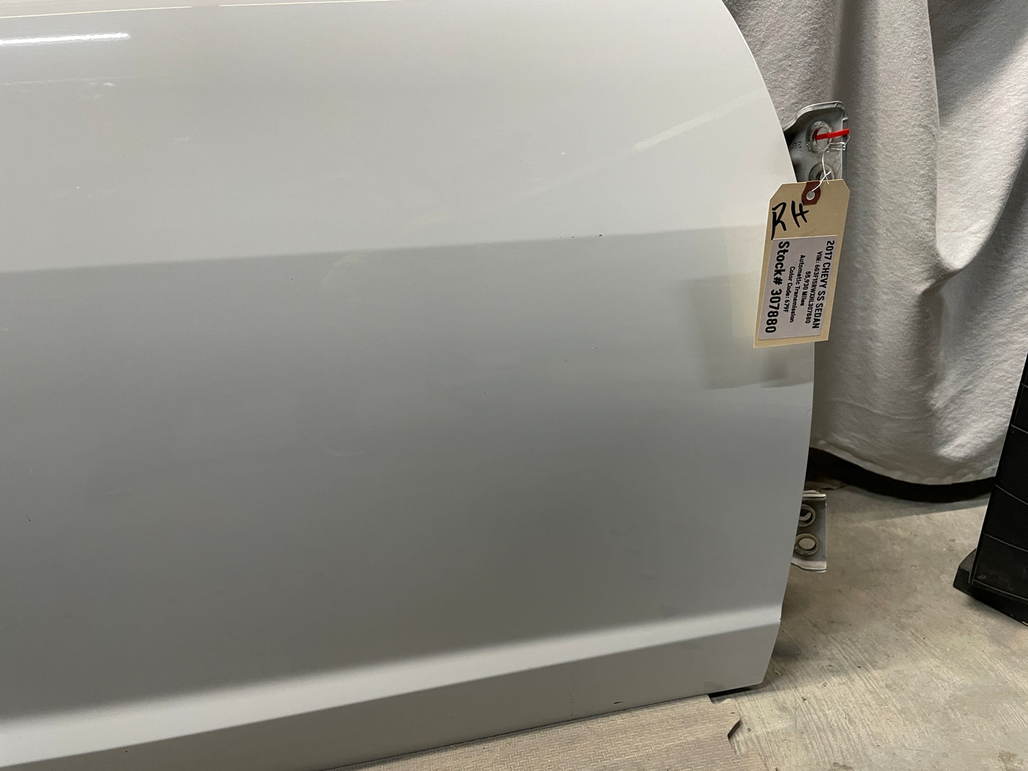 2017 Chevy SS Sedan RH Passenger Front Exterior Door OEM