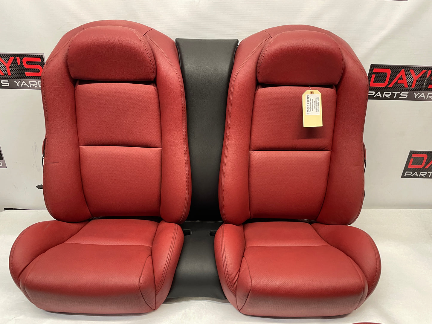 2004 Pontiac GTO Seats Front and Rear Red Leather OEM - Day's Parts Yard
