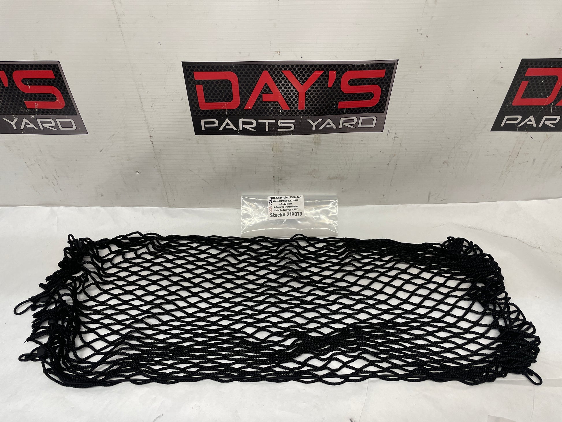 2016 Chevy SS Sedan Trunk Storage Cargo Net OEM - Day's Parts Yard
