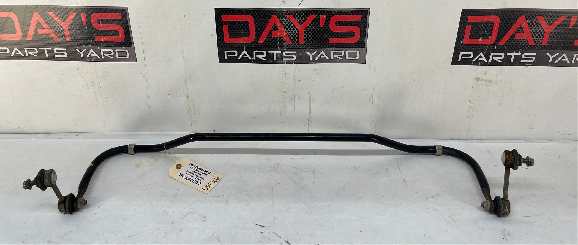 2009 Pontiac G8 GT Rear Suspension Stabilizer Sway Bar OEM - Day's Parts Yard