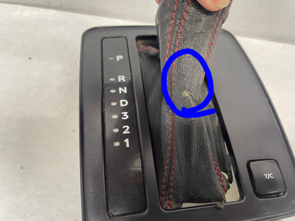 2006 Pontiac GTO  Automatic Shifter Face Plate w/ Black Leather Boot and Knob OEM - Day's Parts Yard