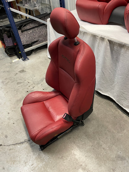 2004 Pontiac GTO Seats Front and Rear Red Leather OEM - Day's Parts Yard