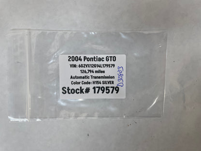 2004 Pontiac GTO Interior Door Lock Outer Trim Bezel OEM