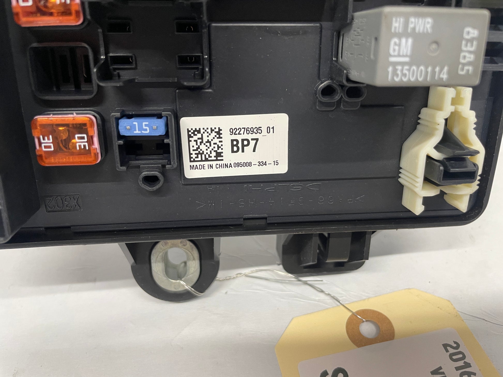 2016 Chevy SS Sedan Rear Trunk Fuse Relay Body Harness Junction Box Block Panel OEM - Day's Parts Yard