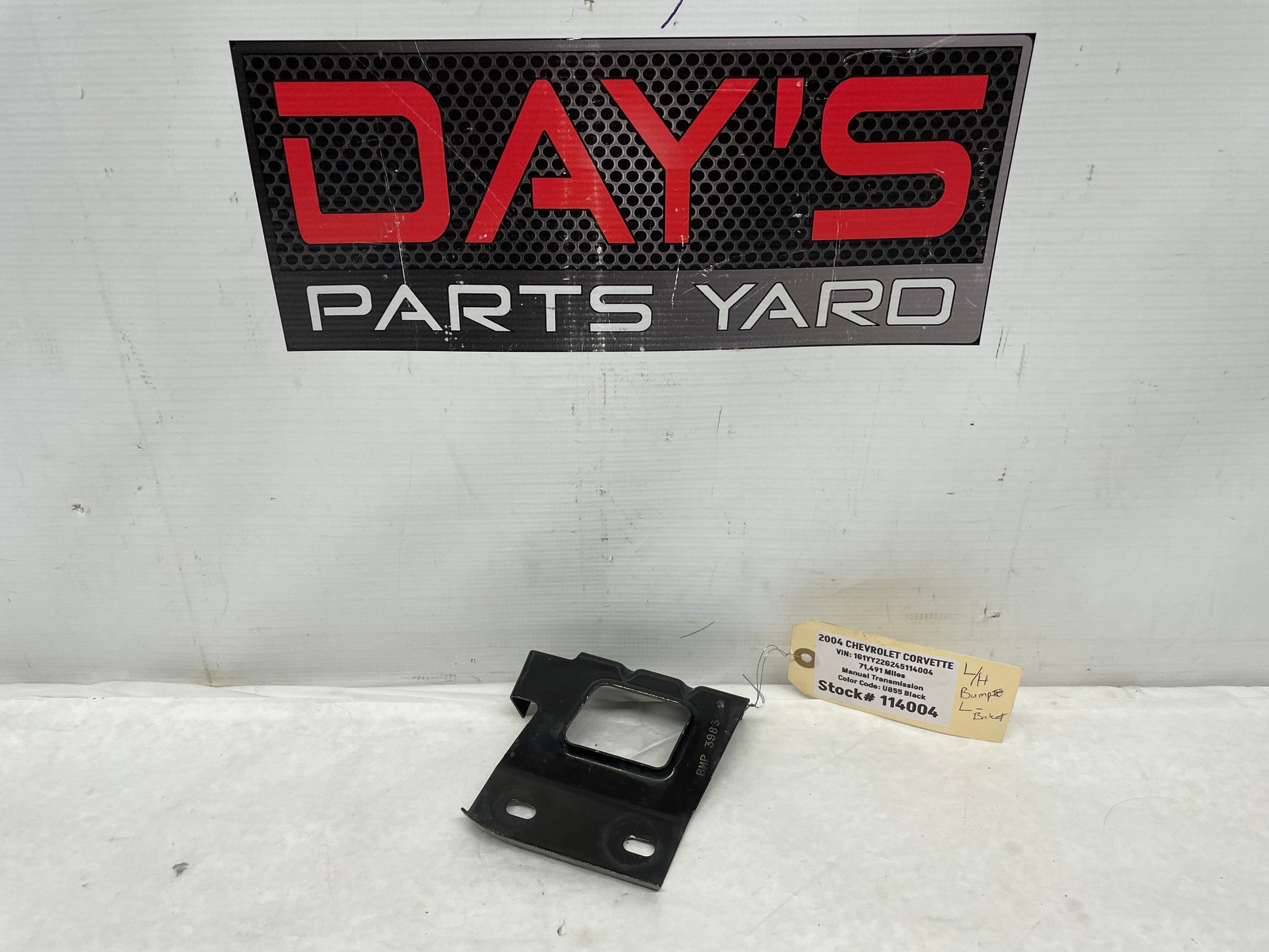 2004 Chevy C5 Corvette LH Driver Rear Bumper Quarter Panel Lower Mounting Bracket OEM - Day's Parts Yard