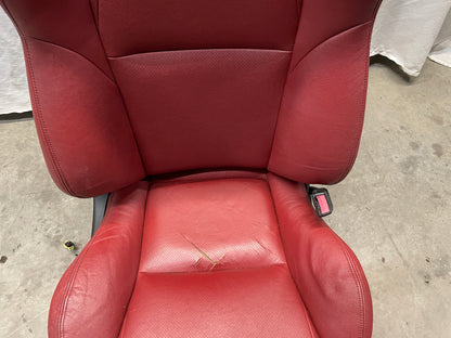 2004 Pontiac GTO Seats Front and Rear Red Leather OEM - Day's Parts Yard