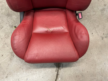 2004 Pontiac GTO Seats Front and Rear Red Leather OEM - Day's Parts Yard