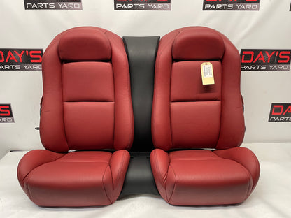 2004 Pontiac GTO Seats Front and Rear Red Leather OEM - Day's Parts Yard
