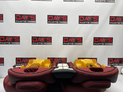 2004 Pontiac GTO Seats Front and Rear Red Leather OEM - Day's Parts Yard