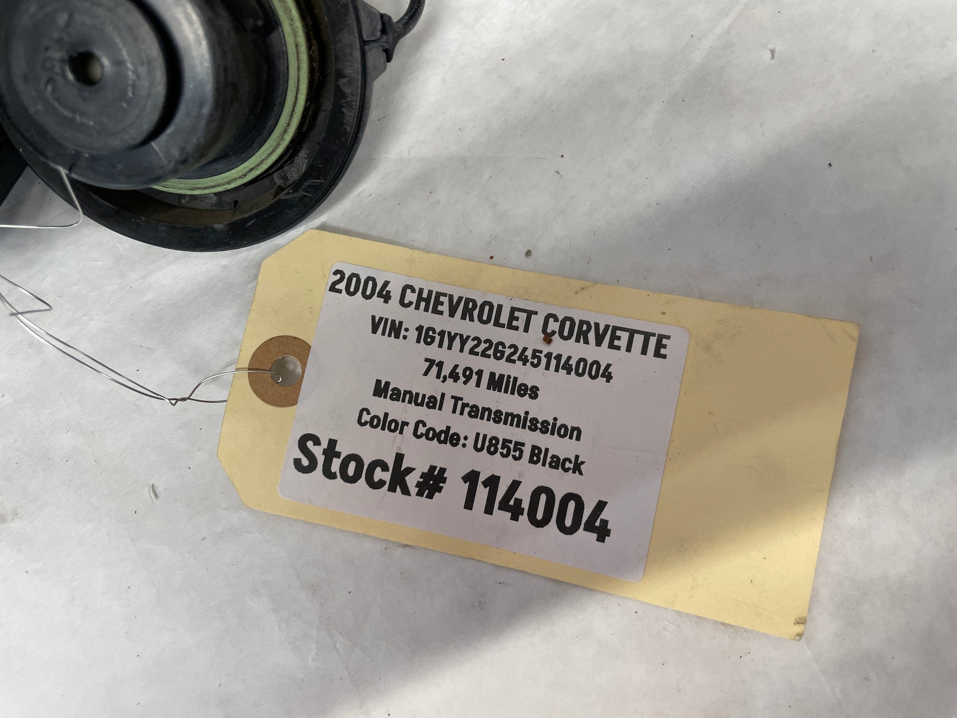 2004 Chevy C5 Corvette Complete Fuel Gas Door Lid Assembly OEM - Day's Parts Yard