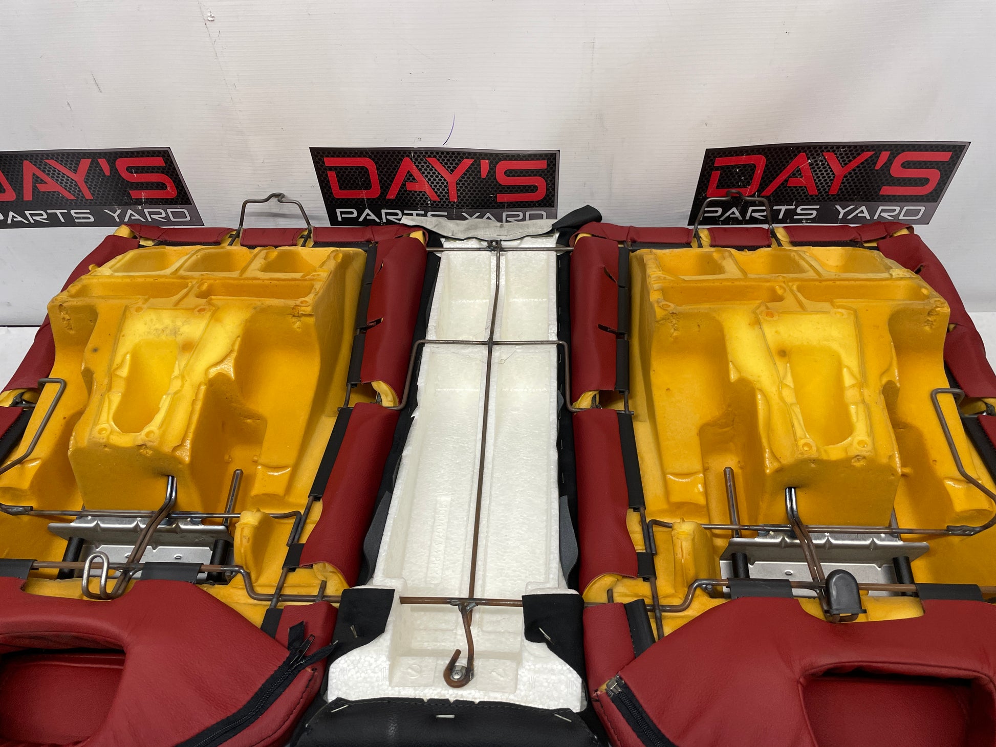 2004 Pontiac GTO Seats Front and Rear Red Leather OEM - Day's Parts Yard