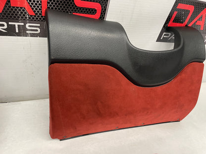 2004 Pontiac GTO Red Interior Trim Glove Box Knee Bolster Console Suedes OEM - Day's Parts Yard