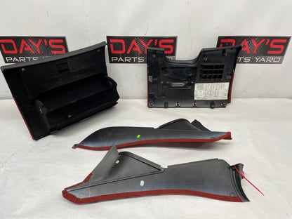 2004 Pontiac GTO Red Interior Trim Glove Box Knee Bolster Console Suedes OEM - Day's Parts Yard
