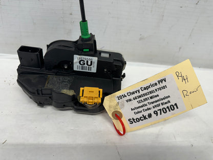 2014 Chevy Caprice PPV RH Passenger Rear Door Lock Actuator OEM - Day's Parts Yard