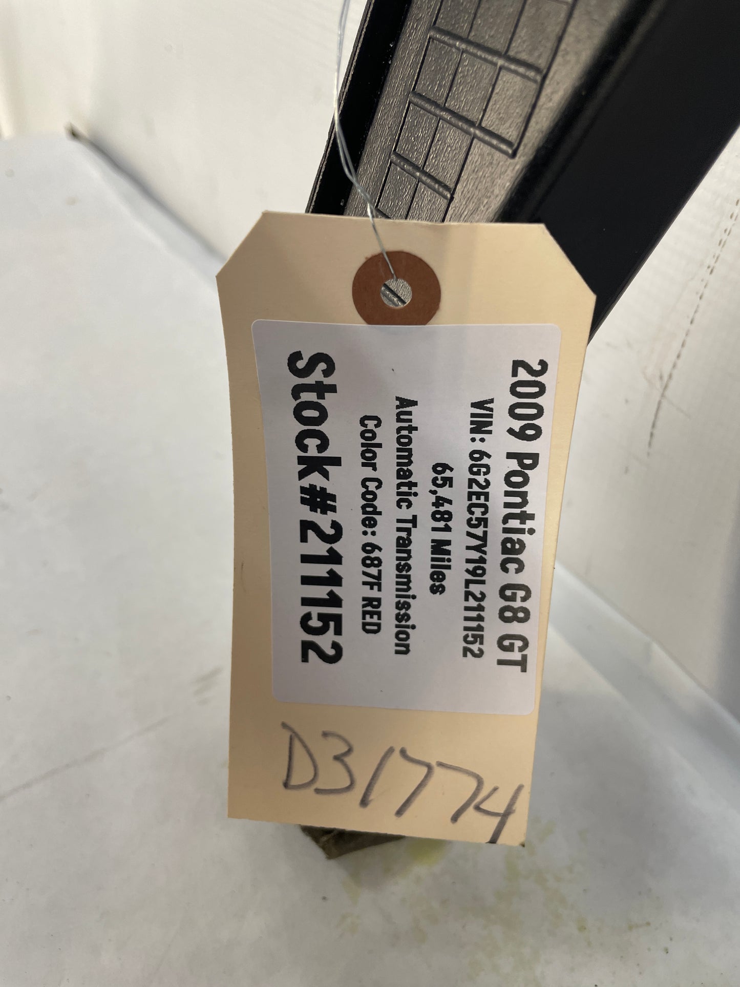 2009 Pontiac G8 GT HVAC Rear Floor Center Console Air Vent Duct OEM - Day's Parts Yard