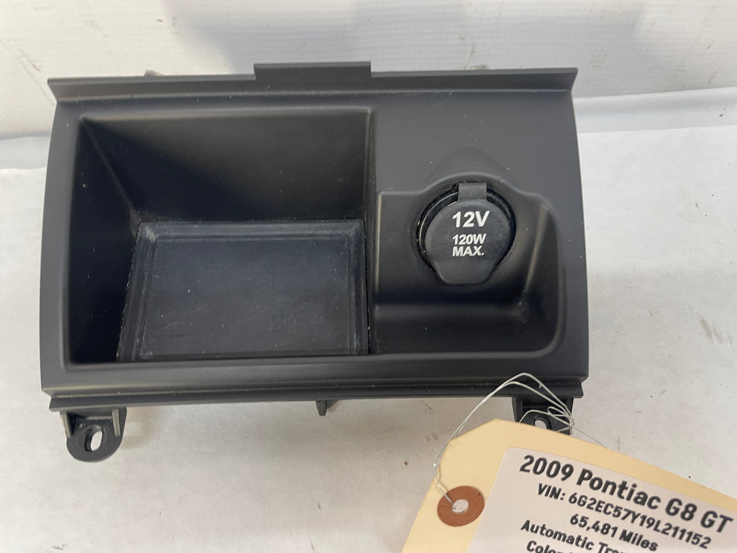 2009 Pontiac G8 GT Lower Radio Center Console Storage Cubby Compartment Assembly OEM - Day's Parts Yard