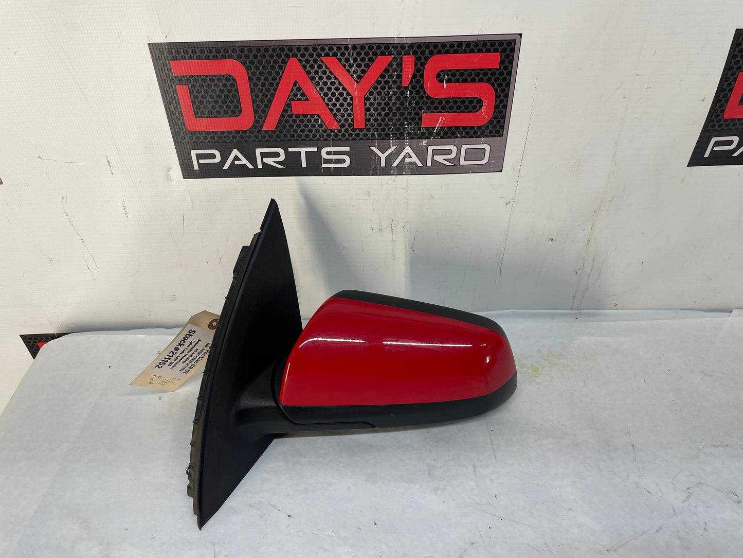 2009 Pontiac G8 GT LH Driver Exterior Out Side Door Mirror Red OEM - Day's Parts Yard