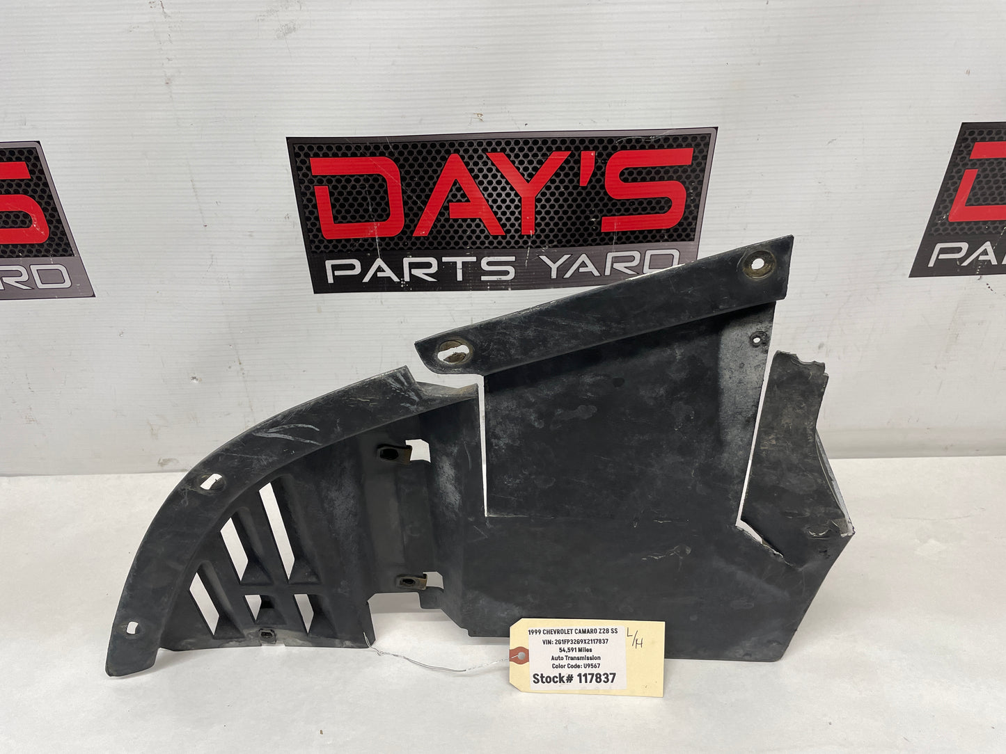 1999 Chevy Camaro Z28 SS LH Driver Front Bumper Fascia Lower Air Deflector OEM