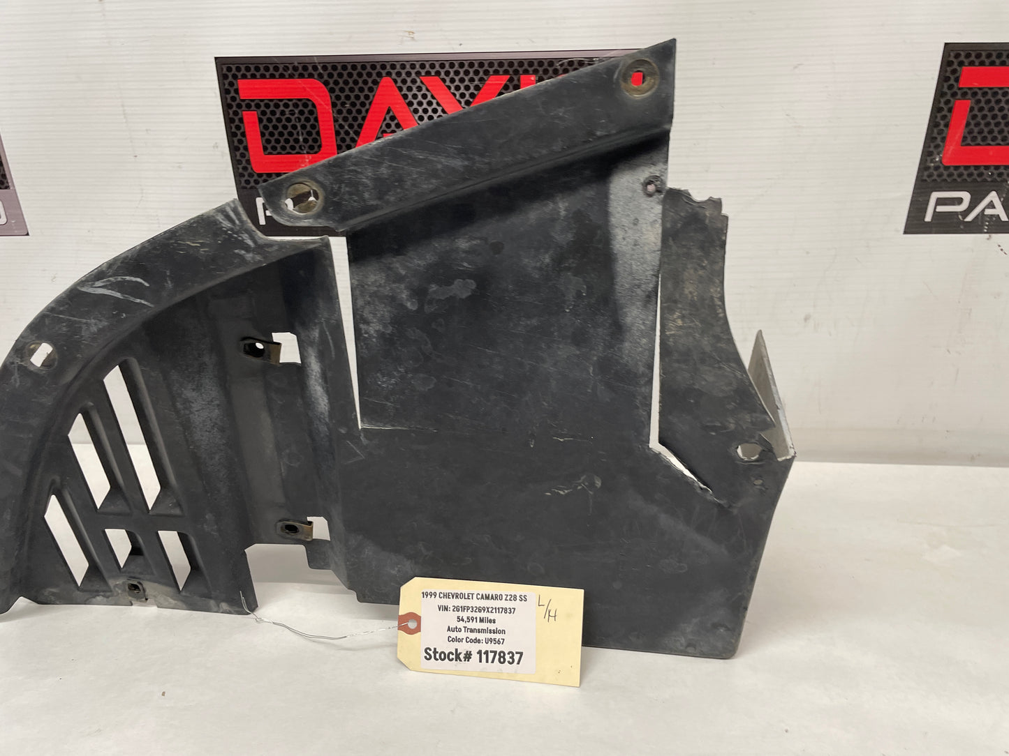 1999 Chevy Camaro Z28 SS LH Driver Front Bumper Fascia Lower Air Deflector OEM