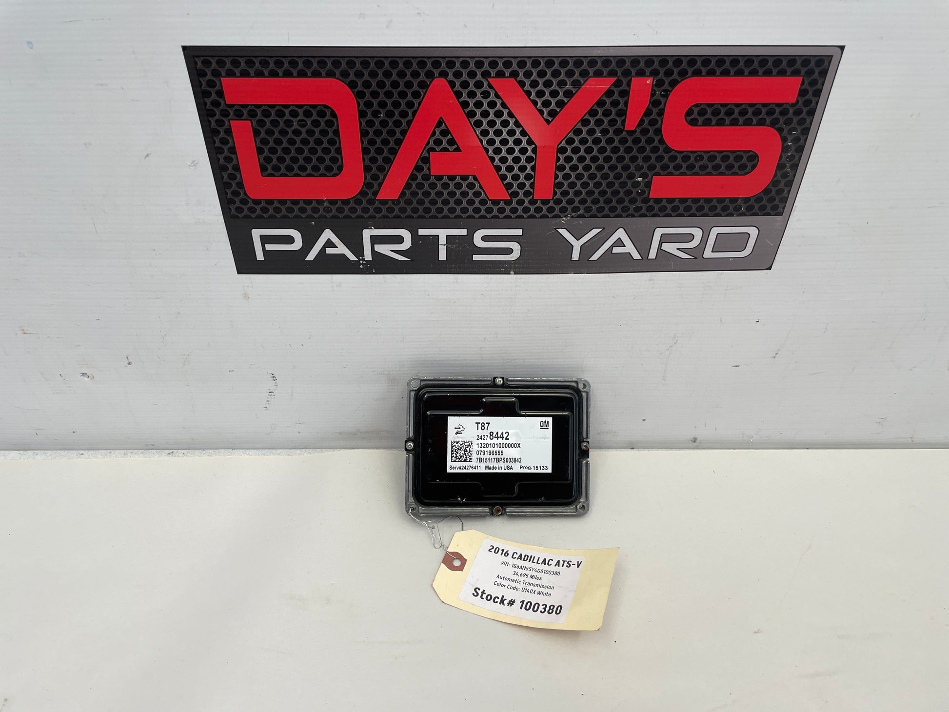 2016 Cadillac ATS-V T87 Transmission Computer Control Module TCM OEM - Day's Parts Yard