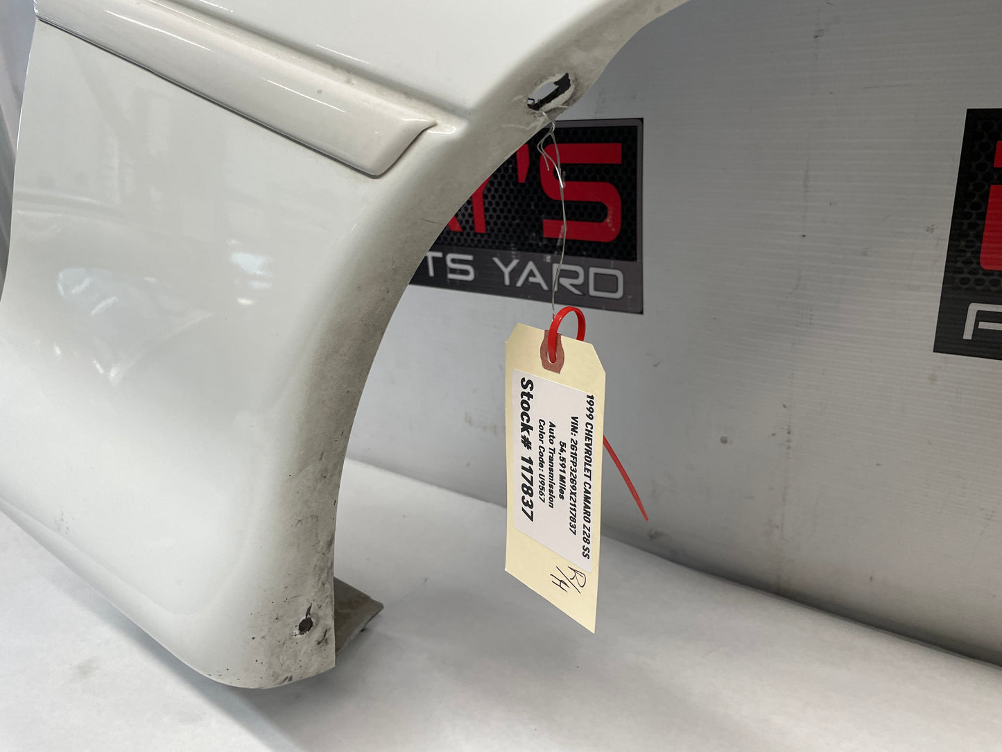 1999 Chevy Camaro Z28 SS RH Passenger Fender OEM