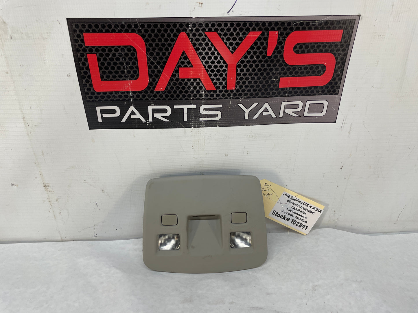 2010 Cadillac CTS-V Sedan Over Head Overhead Rear Dome Light Lamp OEM