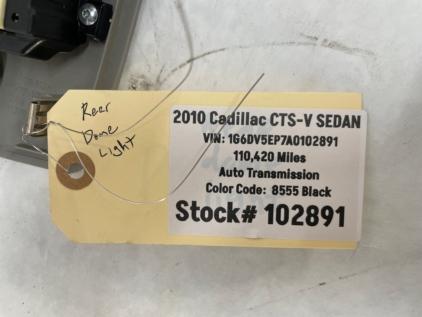 2010 Cadillac CTS-V Sedan Over Head Overhead Rear Dome Light Lamp OEM