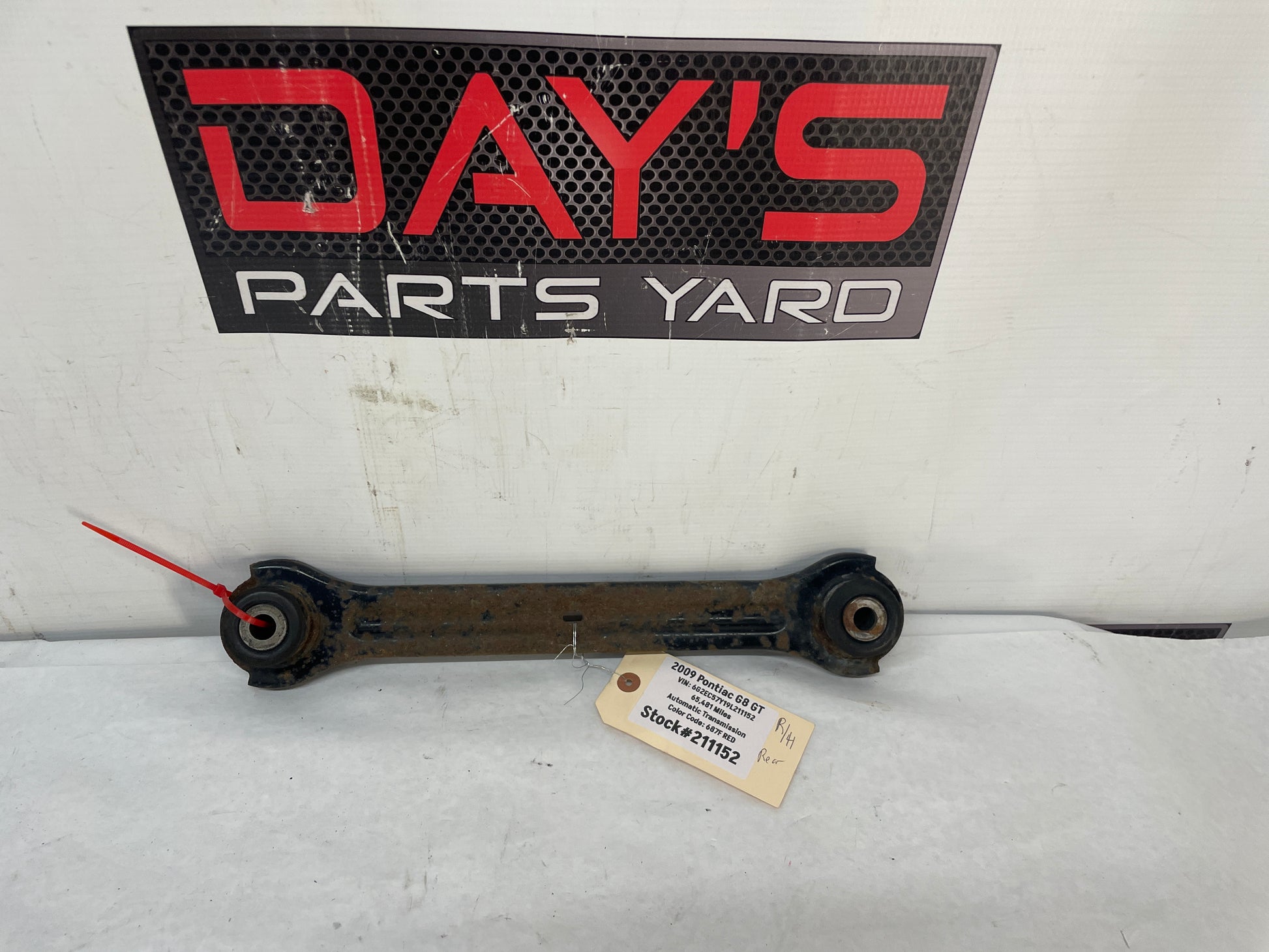 2009 Pontiac G8 GT RH Passenger Rear Suspension Adjuster Link Control Arm OEM - Day's Parts Yard
