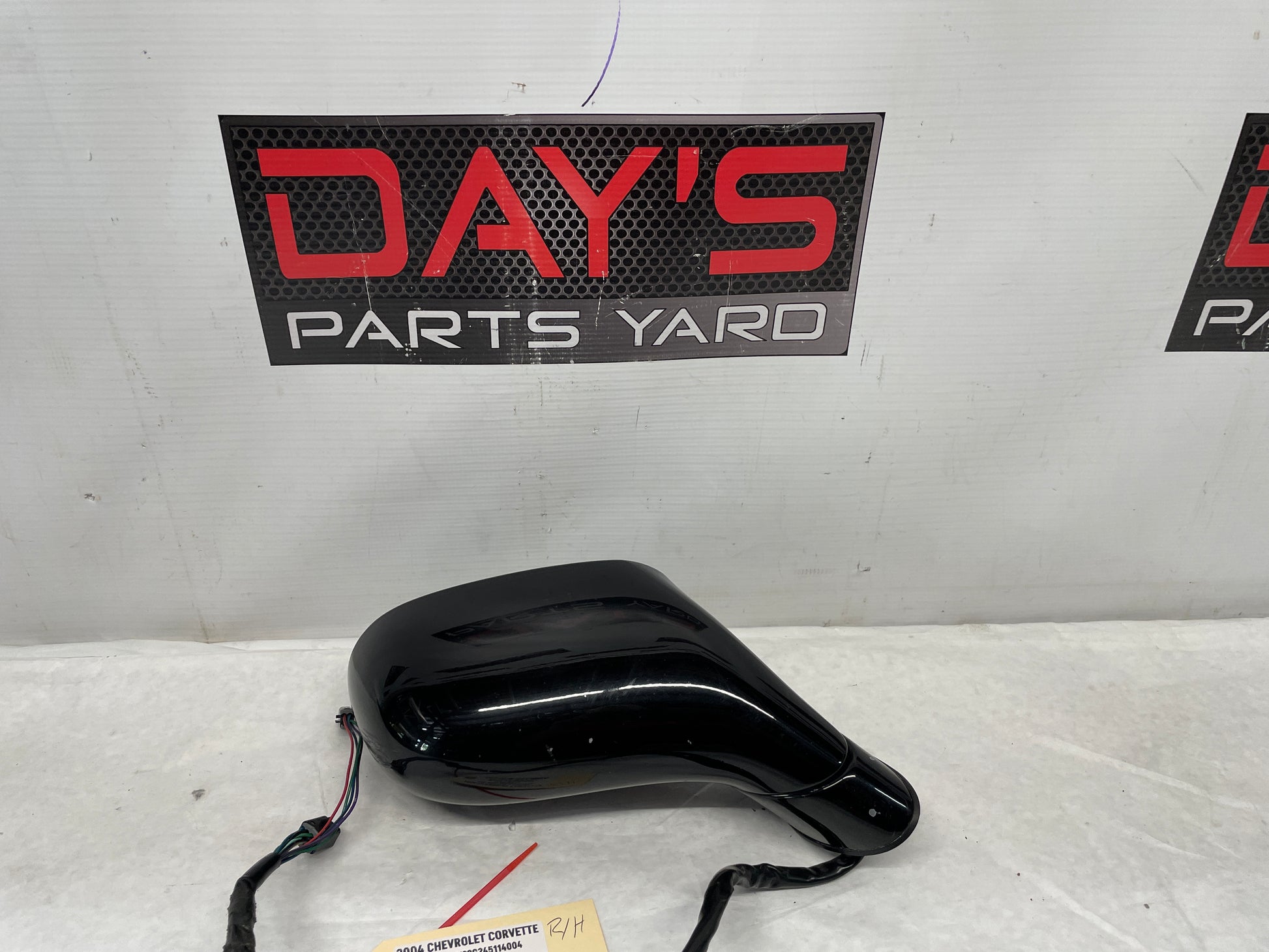 2004 Chevy C5 Corvette RH Passenger Exterior Out Side Mirror Black w/ Memory OEM - Day's Parts Yard