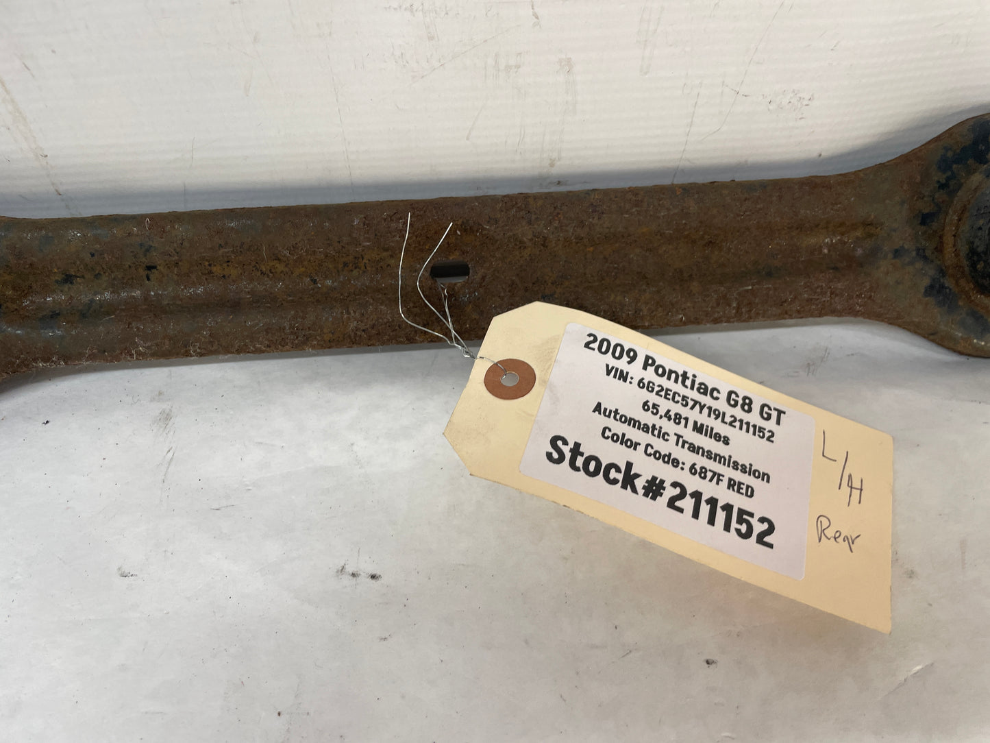 2009 Pontiac G8 GT LH Driver Rear Suspension Adjuster Link Control Arm OEM - Day's Parts Yard